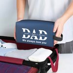 Henkilökohtainen suuri kapasiteetti WC Travel Bag 1-12 Kid nimet ja teksti Isänpäivä lahja miehille