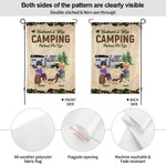 Henkilökohtainen aviomies ja vaimo Camping Partners for Life Garden Flag vuosipäivä muistolahja pariskunnalle