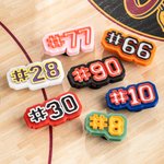 Personlig 3D-spelare nummer Clog Charm Skotillbehör Födelsedagspresent för sportälskare