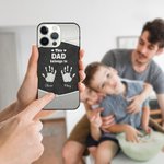 Personalized This Dad Grandpa Belongs To Palm Print TPU Phone Case for iPhone with 1-6 Names Birthday Father's Day Gift for Him