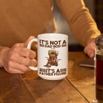 Birra personalizzata Papa Bear It's A Father Figure 11oz 15oz Ceramic Mug with 1-7 Baby Bears and Names Funny Father's Day Birthday Gift for Dad (rega