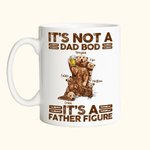Birra personalizzata Papa Bear It's A Father Figure 11oz 15oz Ceramic Mug with 1-7 Baby Bears and Names Funny Father's Day Birthday Gift for Dad (rega