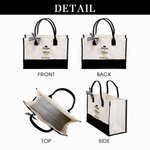 Personalised Class of 2024 Graduation Canvas Tote Bag with Waterproof Liner Large Capacity Handbag Graduation Gift for Gradutes