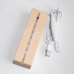 Plaque Acrylique Personnalisée avec Texte Lumière LED et Base en Bois Classe de 2024 Cadeau Inspiration Remise des Diplômes pour Diplômé