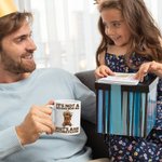 Birra personalizzata Papa Bear It's A Father Figure 11oz 15oz Ceramic Mug with 1-7 Baby Bears and Names Funny Father's Day Birthday Gift for Dad (rega