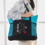 Personalised Cute Graffiti Apple Pencil Letter Oxford Tote Bag with Name Large Capacity Accessory Teacher's Day Appreciation Gift for Teacher