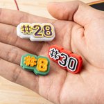 Personlig 3D-spelare nummer Clog Charm Skotillbehör Födelsedagspresent för sportälskare