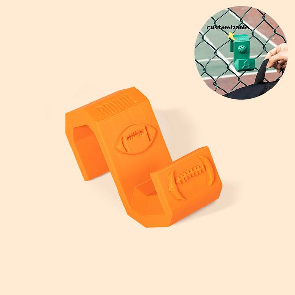 Personalizzato Multicolore Pickleball Baseball Ball Bag Hook Fence Hanging with Name 3D Print Sport Accessories Gift for Ball Game Lover