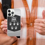 Personalized This Dad Grandpa Belongs To Palm Print TPU Phone Case for iPhone with 1-6 Names Birthday Father's Day Gift for Him