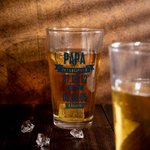 Bicchiere da birra personalizzato To Dad 16oz con 1-12 nomi Data Festa del Papà Compleanno per Papà Nonno Marito