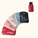 Porte-Carte Personnalisé avec Fleur de Naissance et Nom Cadeau Anniversaire Fête des Mères pour Femme