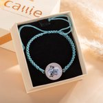 Personalisierte handgefertigte 1-3 Haustier Porträt verstellbare geflochtene Armband mit Multicolor Geburtstag Geschenk für Hund Katze Haustier Liebha