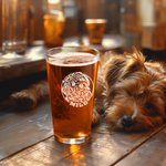 Henkilökohtainen kaiverrettu luonnos Lemmikkieläinten muotokuva valokuva 16oz Pint lasi nimellä Syntymäpäivä Housewarming lahja lemmikkieläinten ystäv