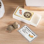 Personalizado Mi mascota Nutria En Una Caja Mini Otter Caja de cerillas con tarjeta de nombre Decoración de escritorio Novedad Apoyo emocional Regalo de cumpleaños para los amantes de la nutria