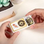 Personalizado Mi mascota Nutria En Una Caja Mini Otter Caja de cerillas con tarjeta de nombre Decoración de escritorio Novedad Apoyo emocional Regalo de cumpleaños para los amantes de la nutria