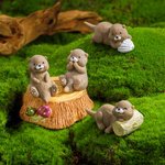 Personalizado Mi mascota Nutria En Una Caja Mini Otter Caja de cerillas con tarjeta de nombre Decoración de escritorio Novedad Apoyo emocional Regalo de cumpleaños para los amantes de la nutria