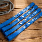 Gepersonaliseerde bootaccessoires Set van 4 bootriemen met naam Vaderdag Verjaardagscadeau voor vader opa