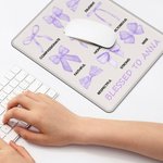 Tapis de Souris Personnalisé avec Parole Bénie Biblique et Nœud Papillon Cadeau Anniversaire pour Femme Chrétienne