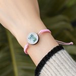 Personalisierte handgefertigte 1-3 Haustier Porträt verstellbare geflochtene Armband mit Multicolor Geburtstag Geschenk für Hund Katze Haustier Liebha