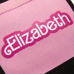 Personalized Pink Doll Luggage Handle Wrap with Name Travel Accessories Birthday Bridal Party Gift for Her