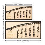 Personalisierte We're Hooked On Opa Holz Angeln dekorative Malerei mit 1-6 Namen und gravierten Text Home Decor Vatertag Geschenk für Angeln Liebhaber