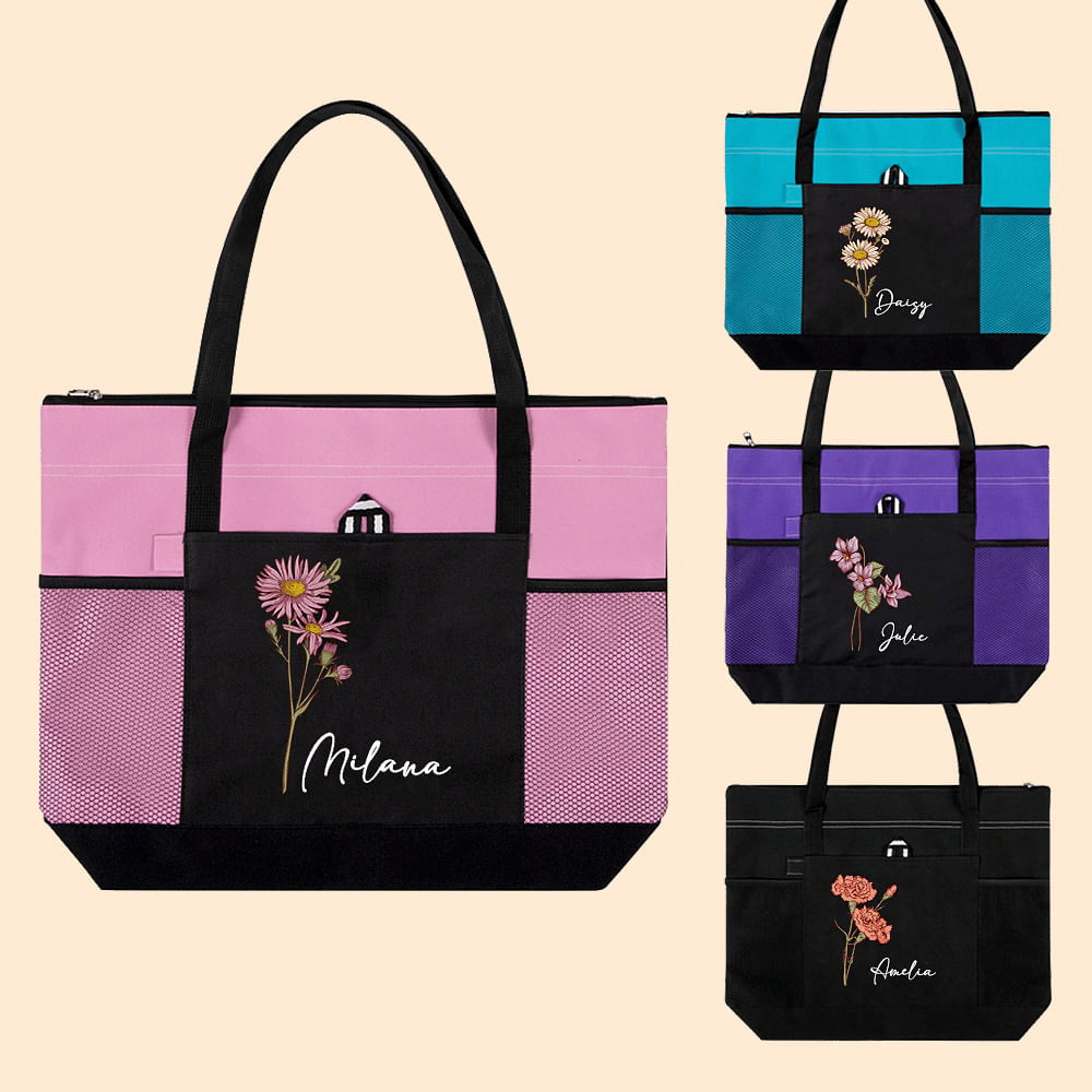 Sac De Sport Personnalisable Avec Nom Brodé - Poches Sèches/humides, 50x29x23cm - Idéal Cadeau Demoiselle D'honneur