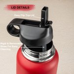 Personalised Stainless Steel  Engraved Firefighters Badge Coffee Mug Water Bottle with Name Birthday Gift for Firefighter