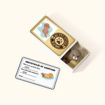 Personalizado Mi mascota Nutria En Una Caja Mini Otter Caja de cerillas con tarjeta de nombre Decoración de escritorio Novedad Apoyo emocional Regalo de cumpleaños para los amantes de la nutria