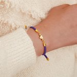 Personalisierte gravierte anfängliche Herz Charme verstellbare geflochtene Armband Multicolor verfügbar Geburtstag Jahrestag Geschenk für sie