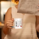 Personalisierte Bleistift Apfel Notebook Papier Elemente Spaß Letter Initial 11oz Keramik Becher mit Namen Wertschätzung zurück zu Schule Geschenk für