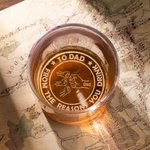 Personalized Fist Bump 10oz Whisky Glass with Laser Engraved 1-8 Kid Name Father's Day Birthday Gift for Him