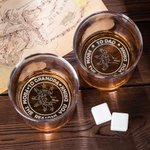 Personalized Fist Bump 10oz Whisky Glass with Laser Engraved 1-8 Kid Name Father's Day Birthday Gift for Him