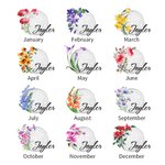 Personalised Birth Flower Golf Leather Jewellery Box with Name Birthday Travel Accessory Gift for Women Golf Lover