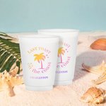 Personalised Set of 10 Last Toast On The Coast Plastic Disposable Cups with Text Wedding Beach Bachelorette Party Gift for Bridesmaid