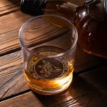 Personalized Fist Bump 10oz Whisky Glass with Laser Engraved 1-8 Kid Name Father's Day Birthday Gift for Him