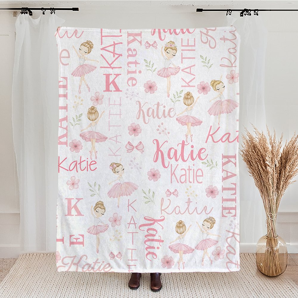 Cadeau d'anniversaire pour petite fille ballerine avec nom et prénom