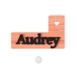 Gepersonaliseerde 2 in 1 Houten Kruissteek Lijnmarkeerder en Magnetische Naaldhouder met Naam Verjaardag Moederdag Cadeau voor Kruissteekliefhebber