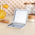 Personalised Line Birth Flower Folding Pocket Compact Mirror with Name Multicolor Makeup Tools Birthday Bridesmaid Gift for Her