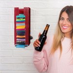 Dispenser porta-lattine in metallo personalizzato con apribottiglie e testo Bar Club Wedding Party Accessorio Festa del Papà Regalo per gli amanti del