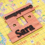 Gepersonaliseerde 2 in 1 Houten Kruissteek Lijnmarkeerder en Magnetische Naaldhouder met Naam Verjaardag Moederdag Cadeau voor Kruissteekliefhebber