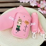 Personalised Cute Cartoon Birth Flower Butterfly Water Bottle Holder with Removable Pouch for 40oz Stanley Tumbler Birthday Gift for Bestie Mom