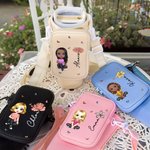 Personalised Cute Cartoon Birth Flower Butterfly Water Bottle Holder with Removable Pouch for 40oz Stanley Tumbler Birthday Gift for Bestie Mom