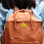 Personalized Doing My Best Pin Glittery Gold Star Brooch with Backside Text and Rainbow Card Encouraging Birthday Gift for Friend Colleagues Family