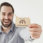 Personalisierte hölzerne Gas kann Geschenkkarte Geldhalter mit Namen Vatertag Geburtstag Geschenk für ihn