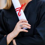 Personalized Engraved School Badge Family Crest Signet Ring with Birthstone Graduation Gift for Graduates Family