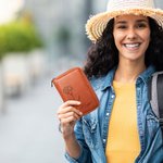 Personalized Birth Flower Name Leather Notebook Organizer with Notebook and Pen Storage Travel Accessory Birthday Gift for Travel Lovers