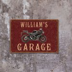 Personalized Retro Car Photo Metal Sign with Text Garage Workshop Decoration Father's Day Gift for Car Lovers
