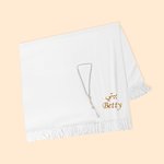 Personalised Arabic Velvet Prayer Mat with Embroidery Name Wedding Eid Gift for Islamic Family Friend