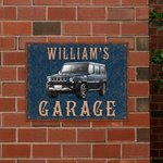 Personalized Retro Car Photo Metal Sign with Text Garage Workshop Decoration Father's Day Gift for Car Lovers