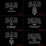 Personalisierte Papa Papa Papa Opa weiche 100% Baumwolle Crew Socken mit 1-12 Kindernamen und Jahr Vatertag Geburtstag Geschenk für Männer